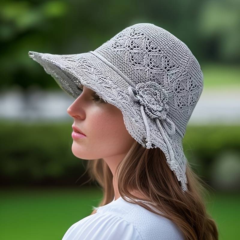 Bria | Elegant wide-brimmed folding sun hat