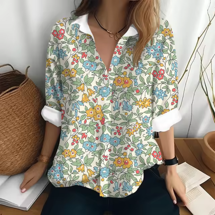 Neve - Casual Blouse with Floral Print