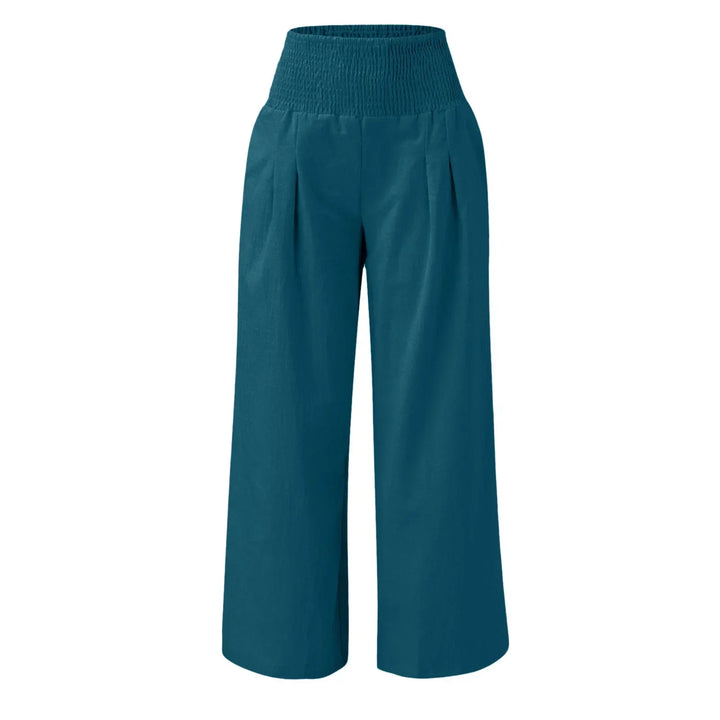 Kira - Cotton elastic high-waisted pants