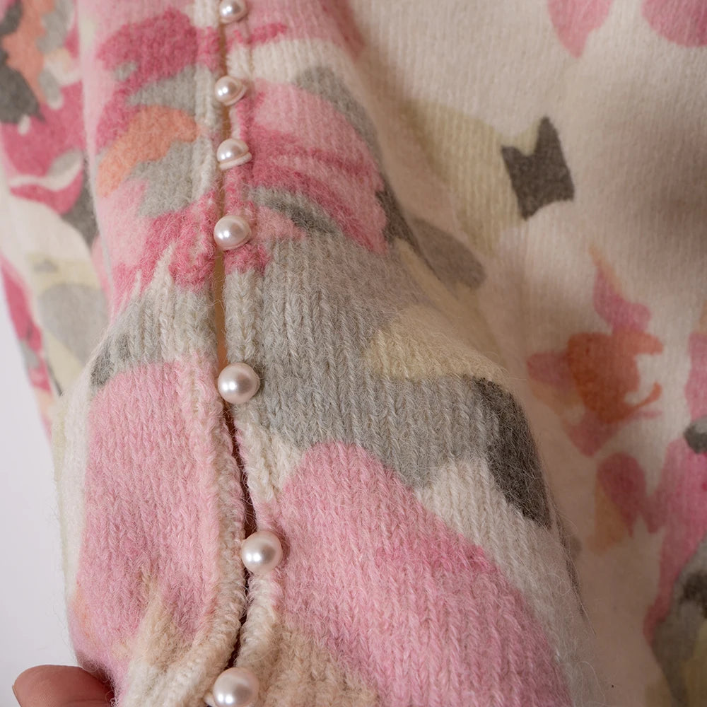 Frances | Elegant Floral Cardigan