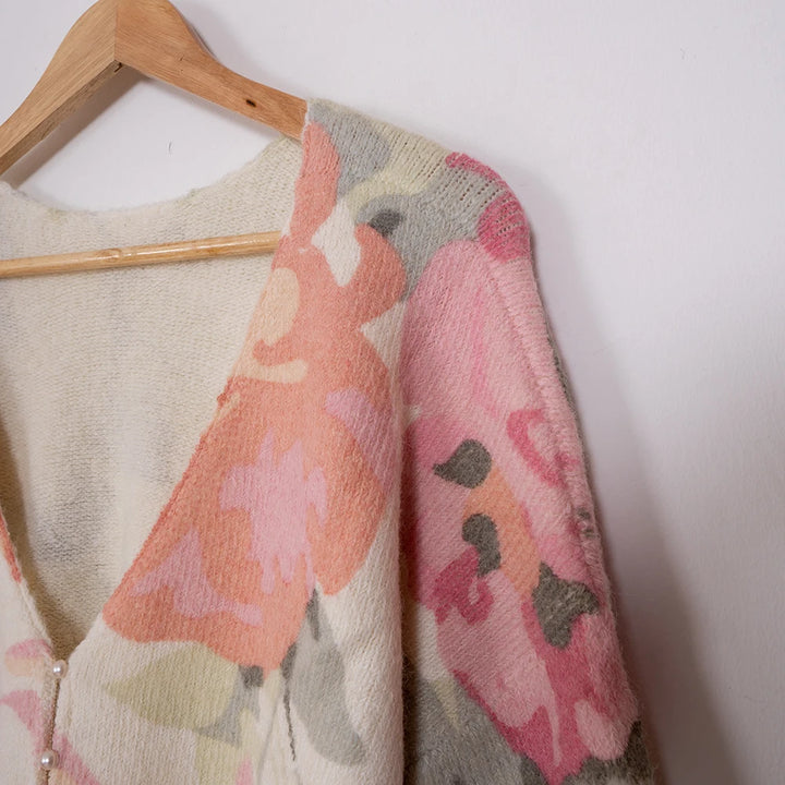 Frances | Elegant Floral Cardigan