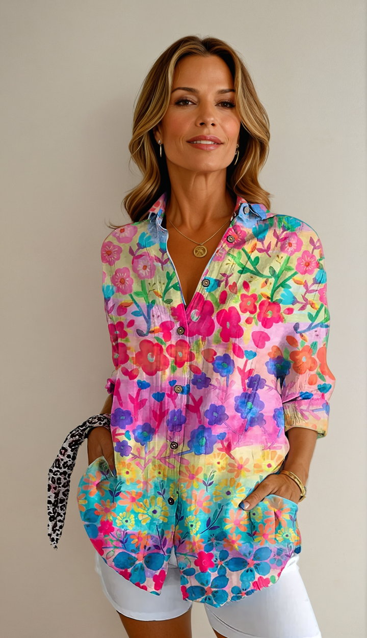 Bridie - Casual blouse with floral print